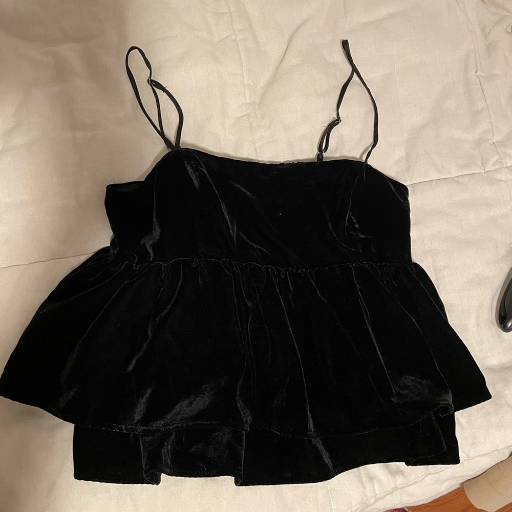 Velvet tank blouse